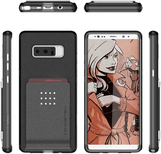Ghostek Exec 2 Portemonnee Hoesje Samsung Galaxy Note 8 Zwart afbeelding 2