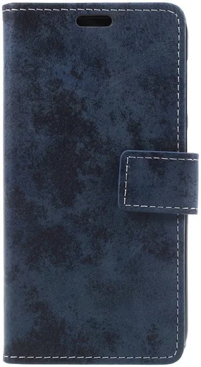 Vintage Huawei Y6 Pro (2017) Portemonnee Hoesje Blauw afbeelding 1