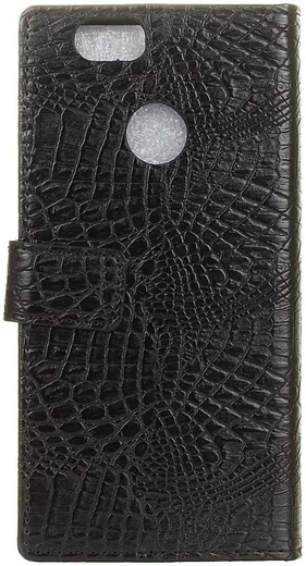 Huawei Y6 Pro (2017) Krokodil Portemonnee Hoesje Zwart afbeelding 4