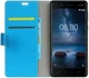 Nokia 8 Portemonnee Hoesje Blauw afbeelding 2