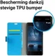 Nokia 8 Portemonnee Hoesje Blauw afbeelding 5