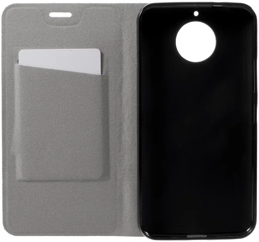 Motorola Moto G5S Plus Linnen Portemonnee Hoesje Zwart afbeelding 2
