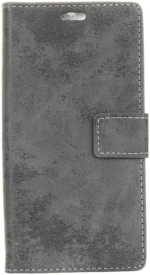 Motorola Moto G5S Plus Vintage Portemonnee Hoesje Grijs afbeelding 1