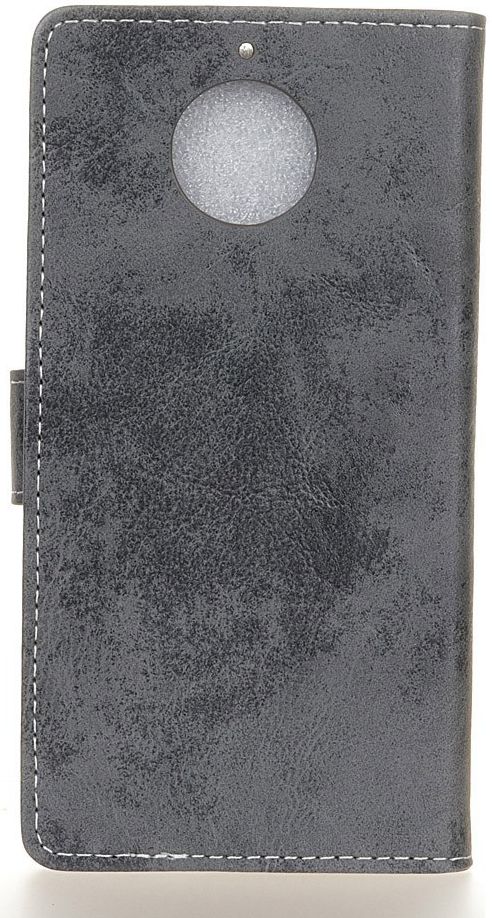 Motorola Moto G5S Plus Vintage Portemonnee Hoesje Grijs afbeelding 4