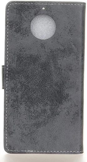 Motorola Moto G5S Plus Vintage Portemonnee Hoesje Grijs afbeelding 4