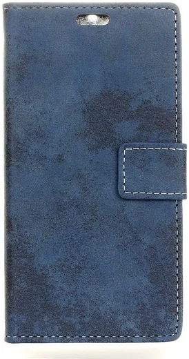 Motorola Moto G5S Plus Vintage Portemonnee Hoesje Blauw afbeelding 1
