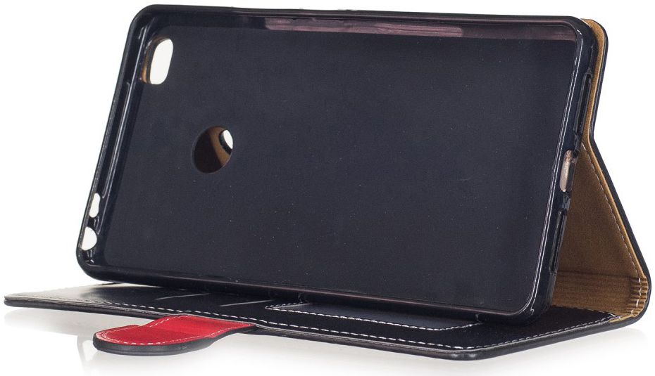 Xiaomi Mi Max 2 Stijlvol Portemonnee Hoesje Zwart afbeelding 5