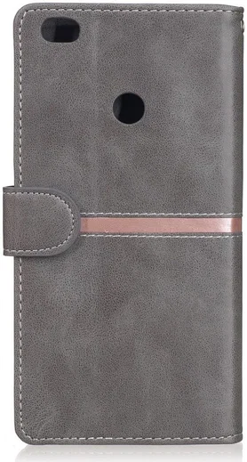 Xiaomi Mi Max 2 Stijlvol Portemonnee Hoesje Grijs afbeelding 3