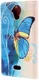 Wiko U Feel Lite Portemonnee Hoesje met Print Vlinder afbeelding 4