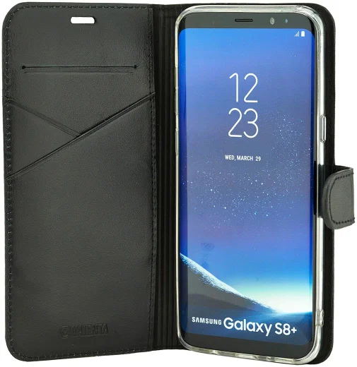 Valenta Booklet Premium Hoesje Leer Samsung Galaxy S8 Plus Zwart afbeelding 6