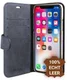 Valenta Luxe Apple iPhone X Hoesje Leer Bookcase Vintage Blauw afbeelding 1