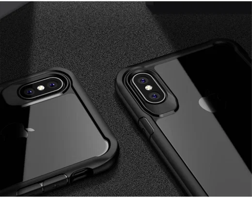 Ipaky Hybrid Back Case voor uw Apple iPhone X Zwart afbeelding 5