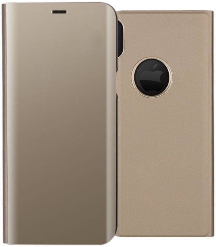 Apple iPhone X Spiegel Hoesje Goud afbeelding 1