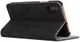 Apple iPhone X Vintage Portemonnee Hoesje Zwart afbeelding 2