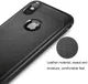 Apple iPhone X Hoesje met Kunstleer Coating Zwart afbeelding 4