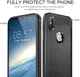 Apple iPhone X Hoesje met Kunstleer Coating Zwart afbeelding 5