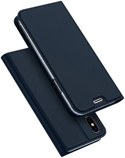 Dux Ducis Apple iPhone X Bookcase Hoesje Blauw afbeelding 5