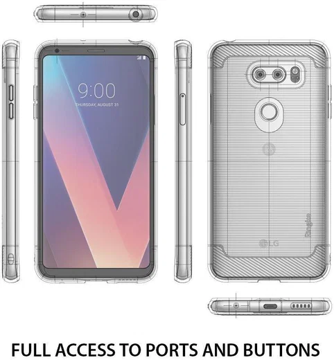 Ringke Onyx LG V30 / V30S Hoesje Zwart afbeelding 6