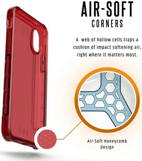 Urban Armor Gear Plyo Hoesje Apple iPhone XS/X Crimson afbeelding 4