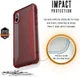 Urban Armor Gear Plyo Hoesje Apple iPhone XS/X Crimson afbeelding 6