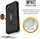 Urban Armor Gear Trooper Case Apple iPhone XS/X Zwart afbeelding 9