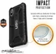 Urban Armor Gear Monarch Hoesje Apple iPhone XS/X Midnight afbeelding 7