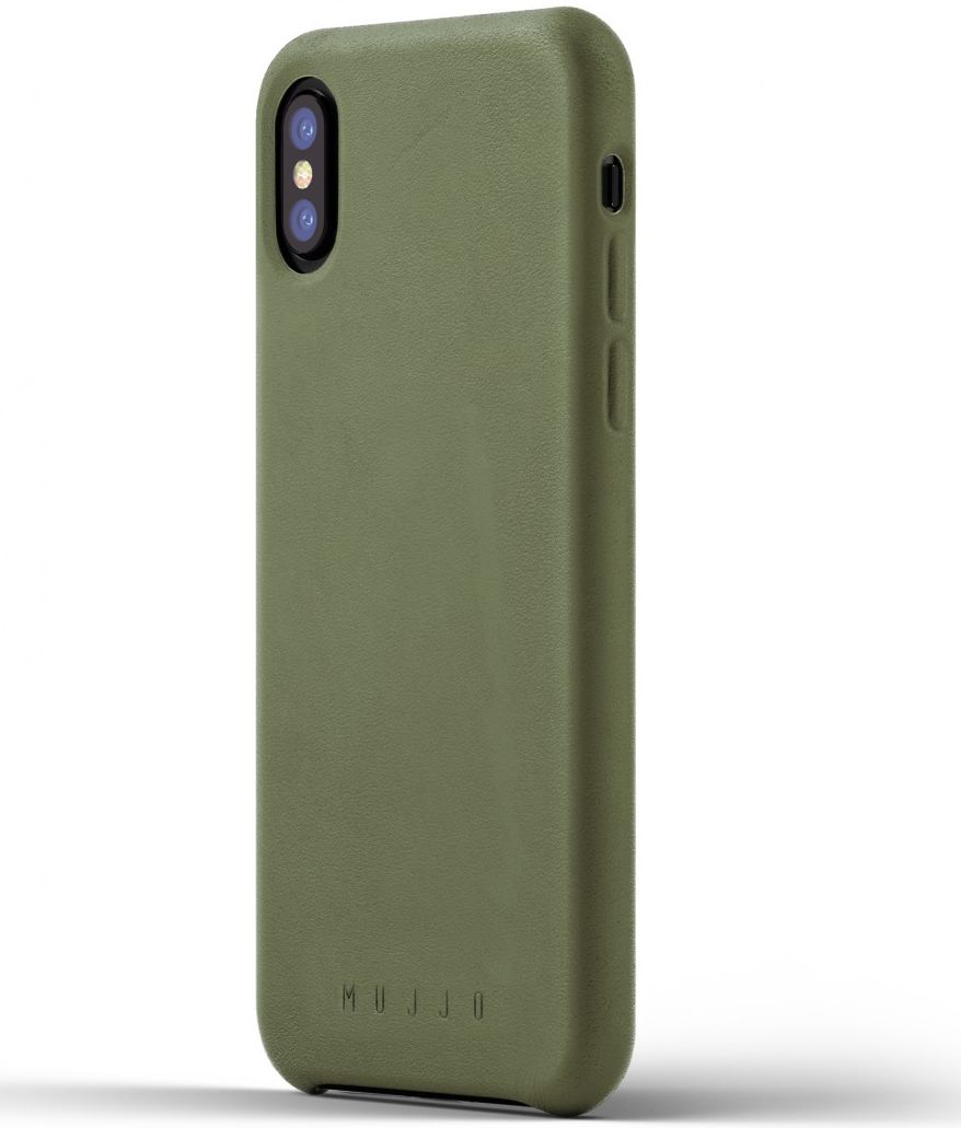 Mujjo Lederen Case Apple iPhone X Groen afbeelding 1