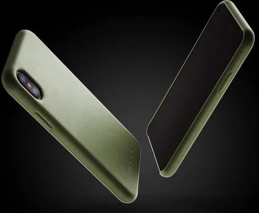 Mujjo Lederen Case Apple iPhone X Groen afbeelding 5