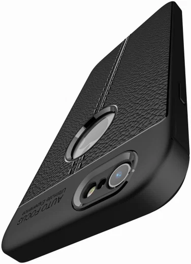 Apple iPhone 6 / 6S Hoesje met Kunstleer Coating Zwart afbeelding 11