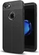 Apple iPhone 7 Hoesje met Leren Textuur Zwart afbeelding 1