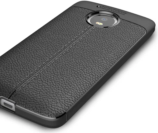 Motorola Moto G5 Hoesje met Kunstleer Coating Zwart afbeelding 10