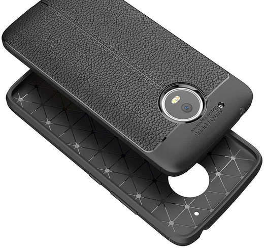 Motorola Moto G5 Hoesje met Kunstleer Coating Zwart afbeelding 11