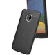 Motorola Moto G5 Hoesje met Kunstleer Coating Zwart afbeelding 3