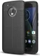 Motorola Moto G5 Plus Hoesje met Kunstleer Coating Zwart afbeelding 1
