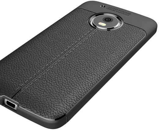 Motorola Moto G5 Plus Hoesje met Kunstleer Coating Zwart afbeelding 10