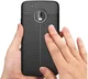 Motorola Moto G5 Plus Hoesje met Kunstleer Coating Zwart afbeelding 2