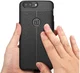 OnePlus 5 Hoesje met Kunstleer Coating Zwart afbeelding 2