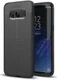 Samsung Galaxy S8 Hoesje Met Leren Textuur Zwart afbeelding 1