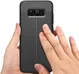 Samsung Galaxy S8 Hoesje Met Leren Textuur Zwart afbeelding 2