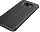 Samsung Galaxy S8 Hoesje Met Leren Textuur Zwart afbeelding 8