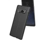 Samsung Galaxy Note 8 Hoesje TPU Met Leren Textuur Zwart afbeelding 3