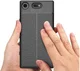 Sony Xperia XZ1 Compact Hoesje TPU Met Leren Textuur afbeelding 7