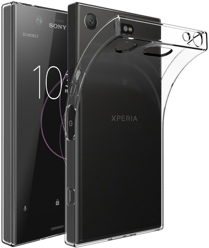 Sony Xperia XZ1 Hoesje Dun TPU Transparant afbeelding 1