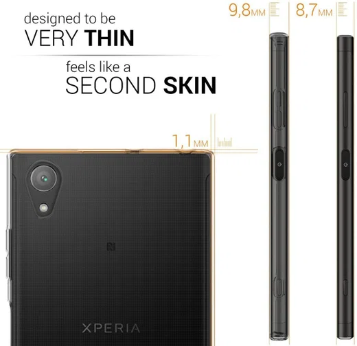 Sony Xperia XA1 Plus Hoesje Dun TPU Transparant afbeelding 3