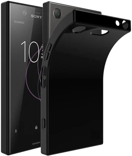 Sony Xperia XZ1 Compact TPU Zwart hoesje afbeelding 1