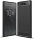 Sony Xperia XZ1 Geborsteld TPU Hoesje Zwart afbeelding 1