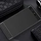 Sony Xperia XZ1 Geborsteld TPU Hoesje Zwart afbeelding 4
