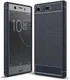 Sony Xperia XZ1 Compact Geborsteld TPU Hoesje Blauw afbeelding 1