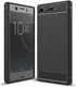 Sony Xperia XZ1 Compact Geborsteld TPU Hoesje Zwart afbeelding 1