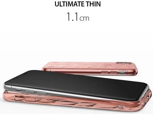 Ringke Air Prism Apple iPhone X Hoesje Roze Goud afbeelding 4